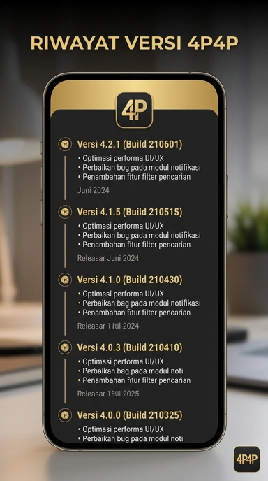 Riwayat Versi 4p4p untuk Pengguna Android