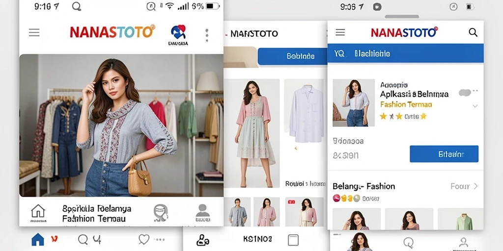 Tampilan antarmuka aplikasi NANASTOTO yang modern dan menarik.