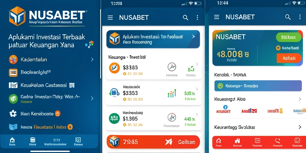 Tampilan antarmuka bersih dan fungsional dari aplikasi NUSABET.